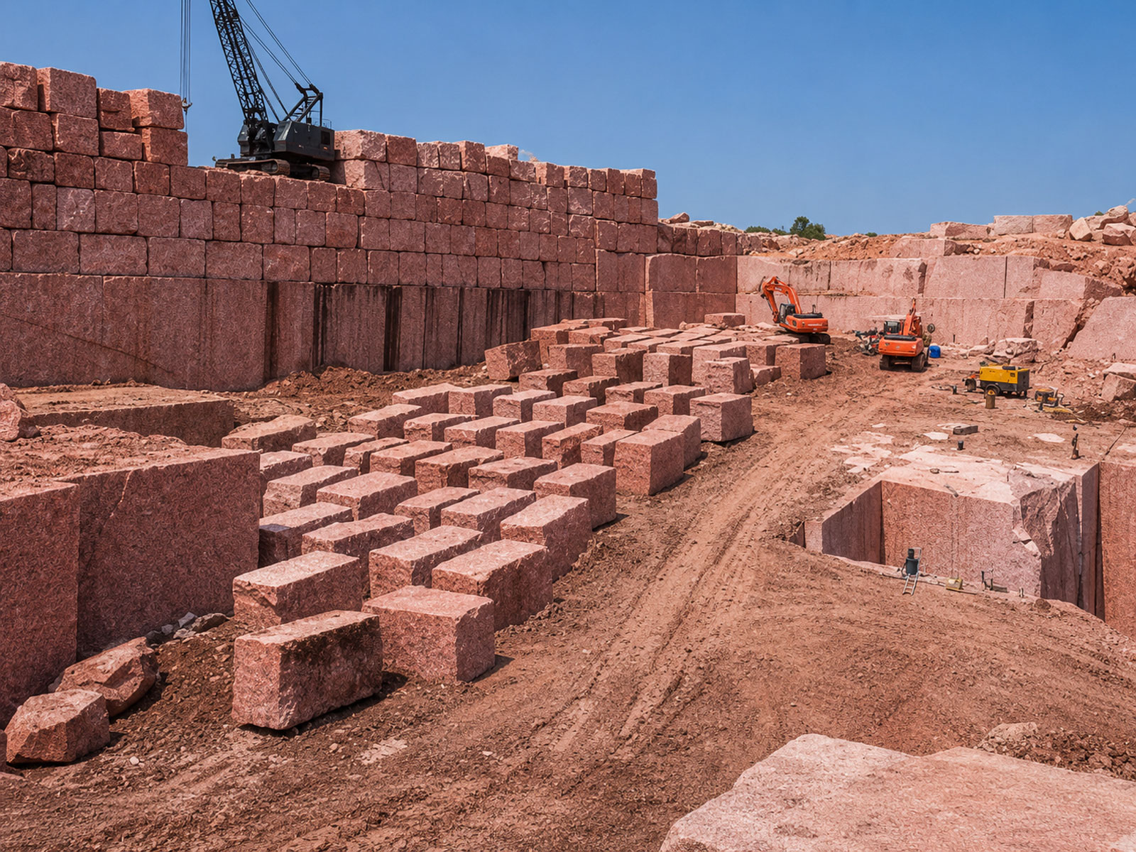 Ilkal Red Granite Quarry